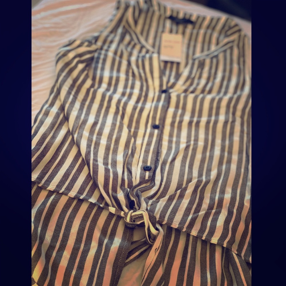 Sanctuary Button Up Tank Tailed